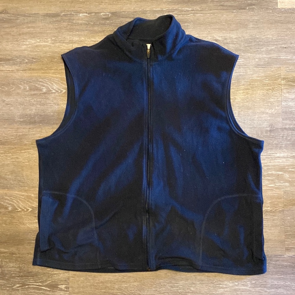 Old Navy Blue Full Zip Fleece Vest Size XXL